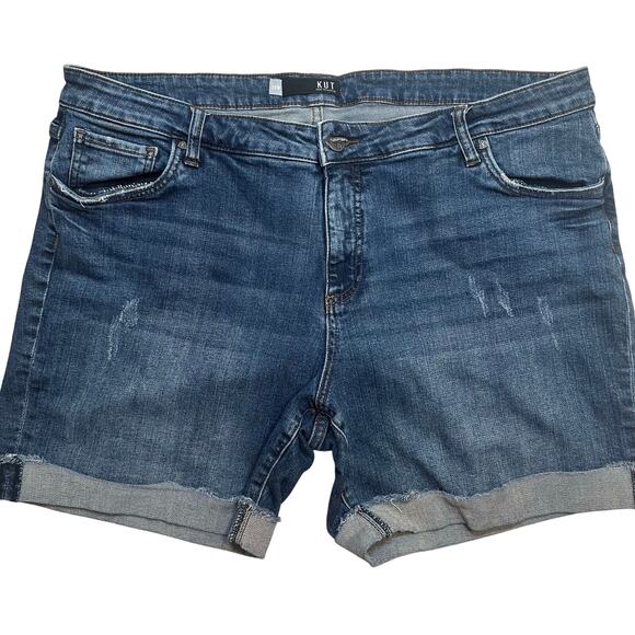Kut from Kloth Catherine Boyfriend Shorts sz 20W Denim Shorts - Picture 1 of 7